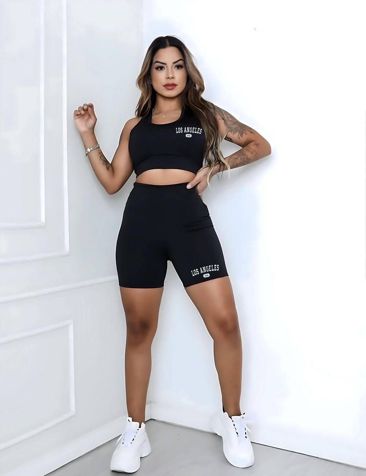 Academia Top e Shorts, Los Angeles, Conjunto