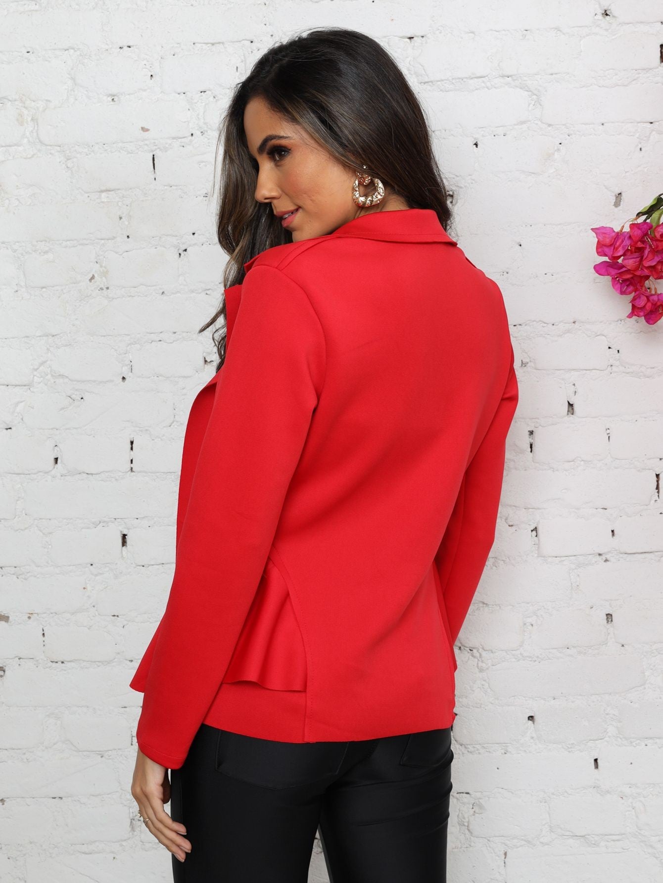 blazer feminino manga longa