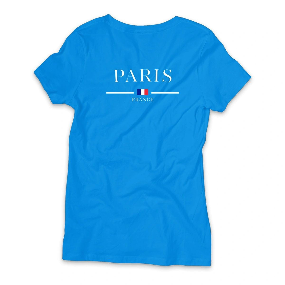 Camisa Feminina Baby Look Paris t-shirts estampada leve 100% algodão