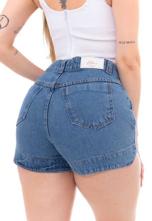 Shorts Jeans Feminino Levanta Bumbum Premium Tendência Moda Verão