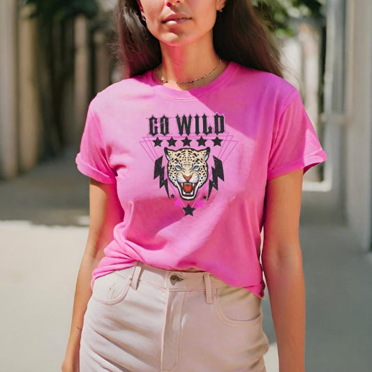 Camiseta Feminina GuGi Estampa Leopardo Onça