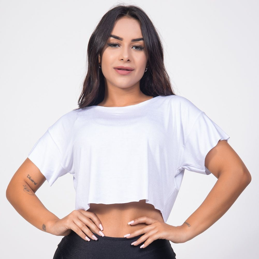 Cropped Feminino Fitness Academia Verão