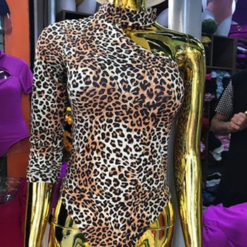 Body Um Ombro Só Manga Longa Suplex Mula Manca Tendência Blogueira Bojo