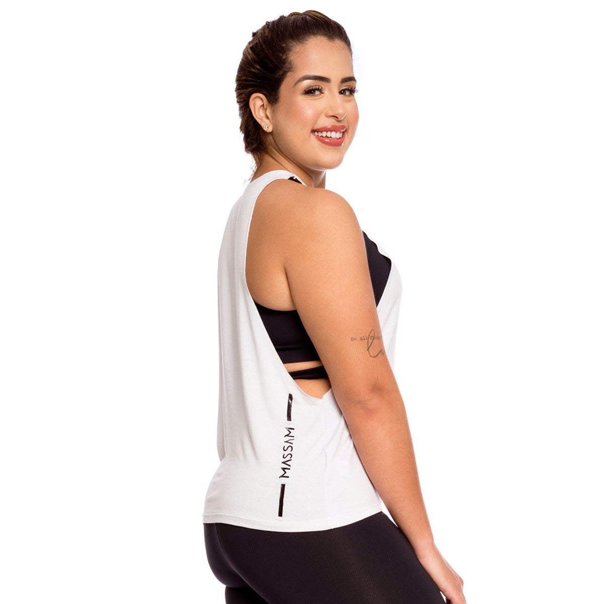 Regata Branca Cavada Massam Feminina