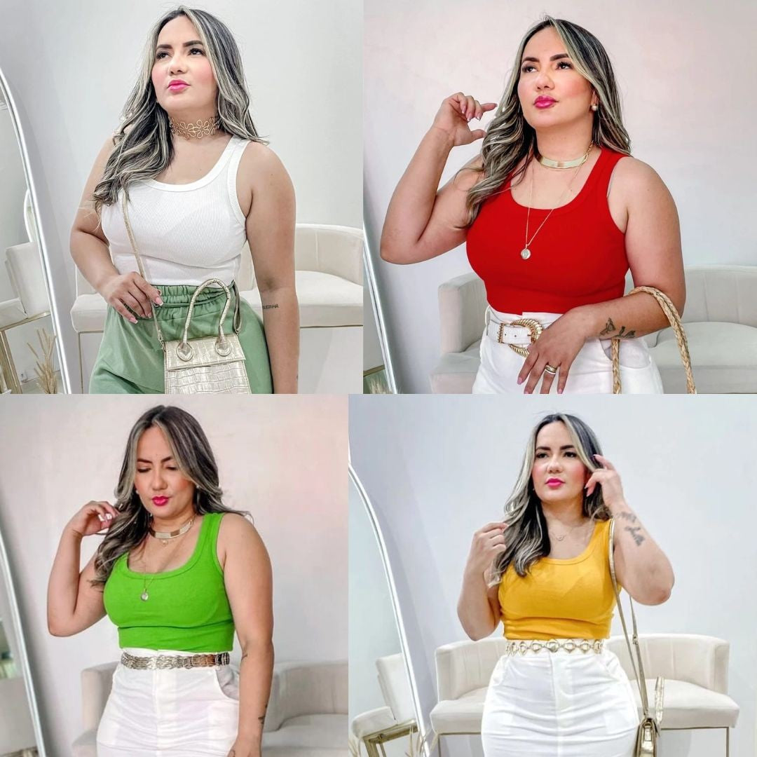 Cropped Regata Gringa Blusinha Blogueira Atemporal Boss