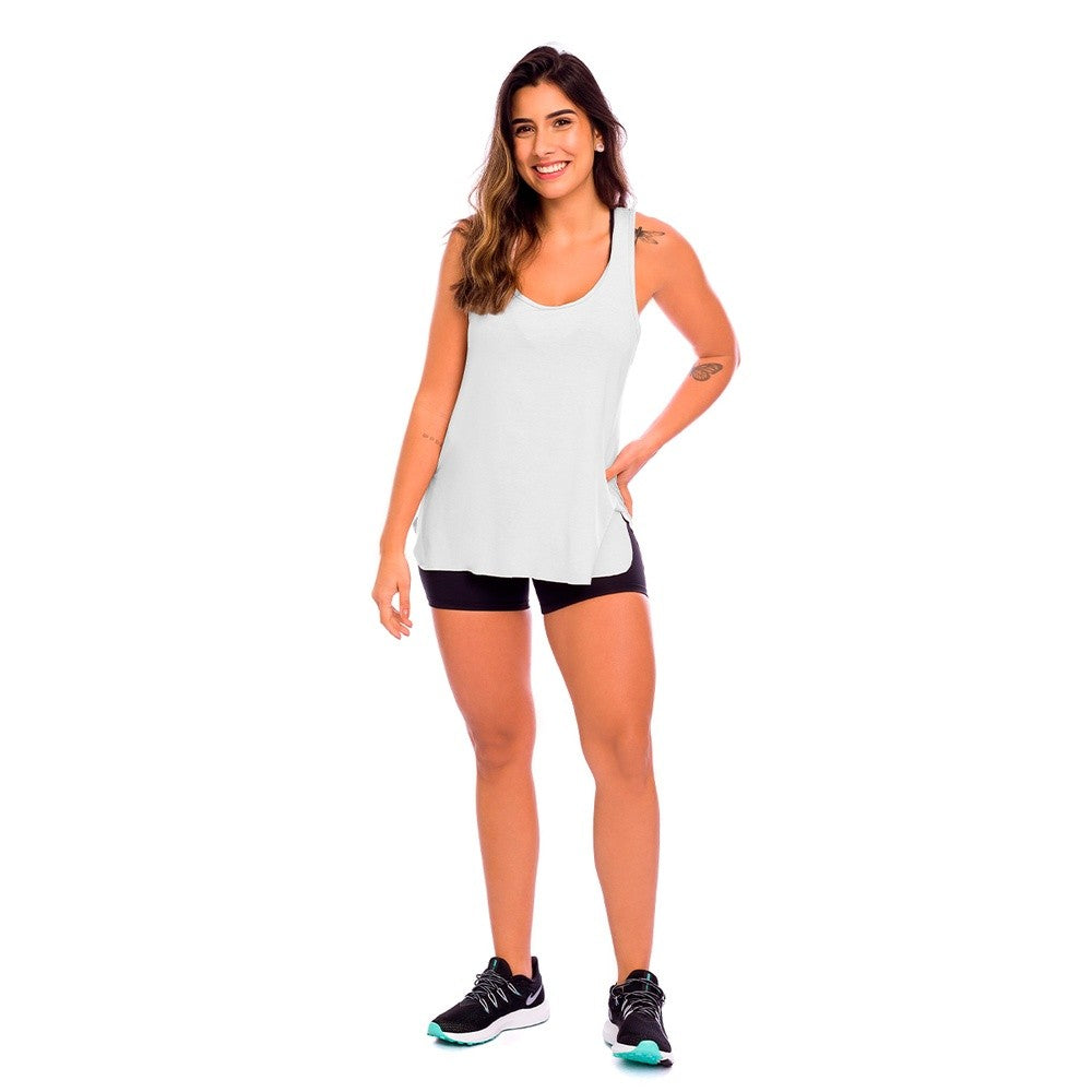 Regata Feminina Massam Fitness Liberty Branca