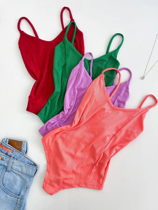 Body Feminino Alça Davila