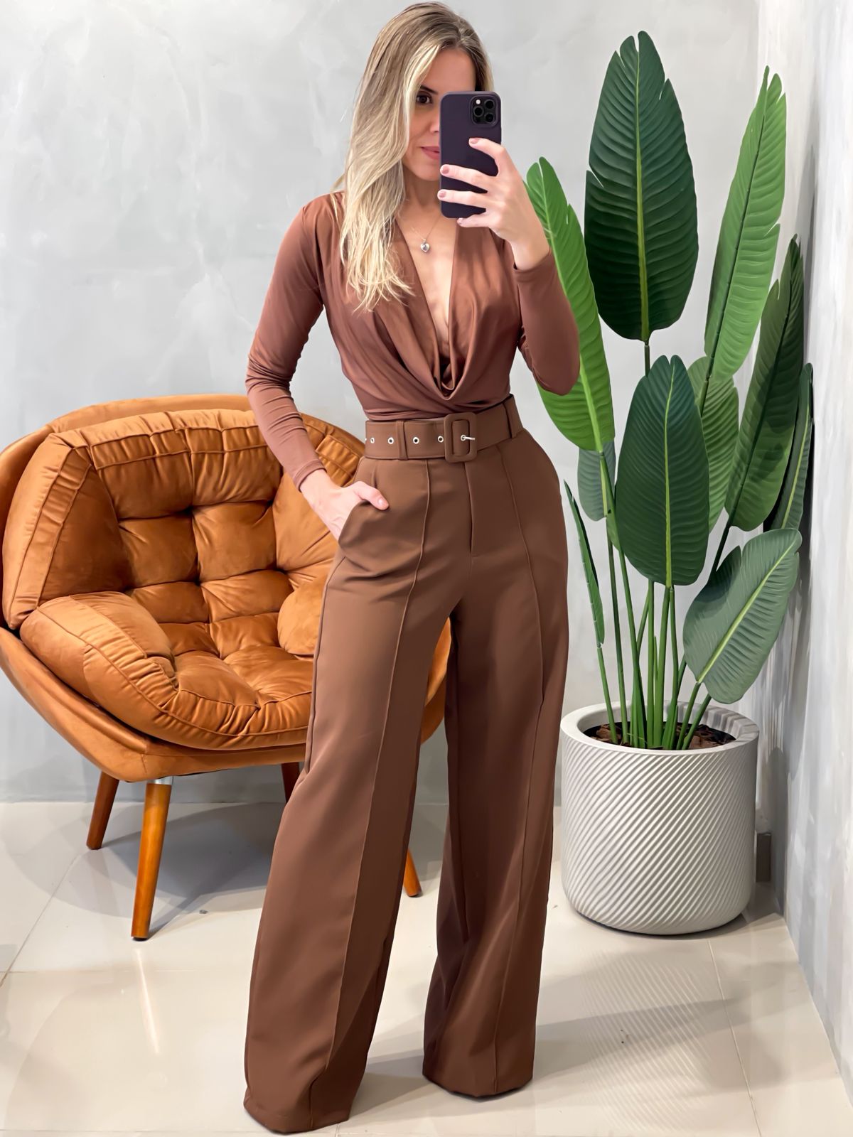 Cropped em Suplex Manga Longa com Gola Boba