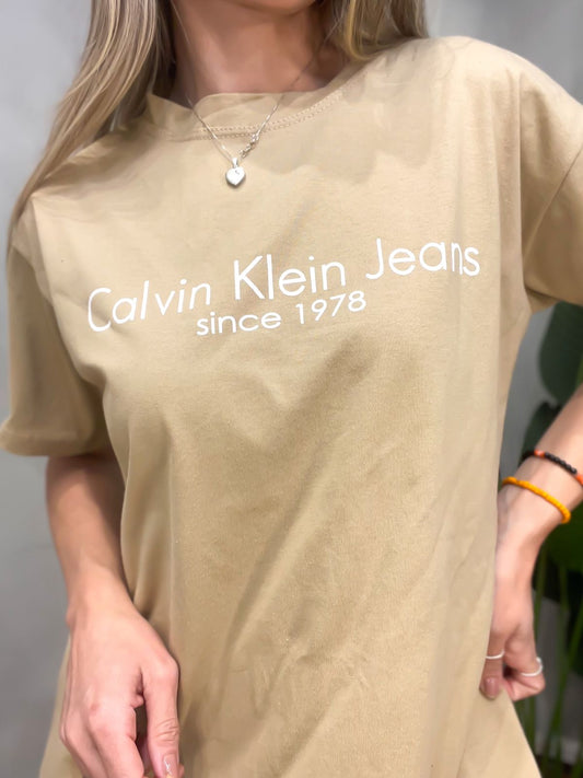 Camisão Vestido Estampado Calvin Klein