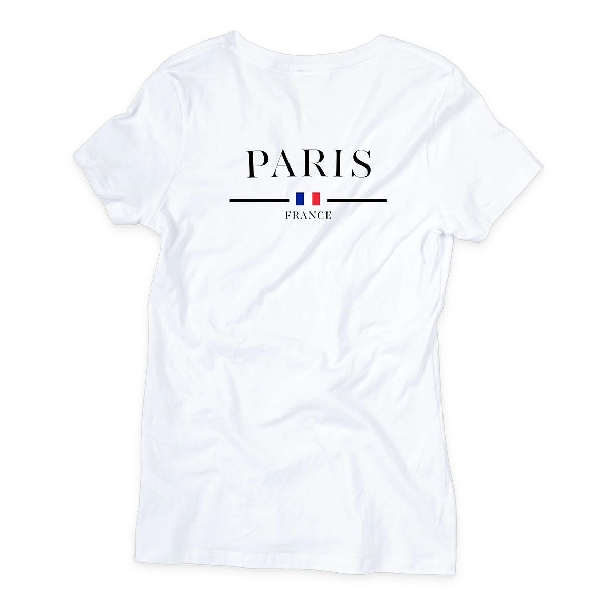 Camisa Feminina Baby Look Paris t-shirts estampada leve 100% algodão