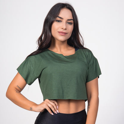 Cropped Feminino Fitness Academia Verão