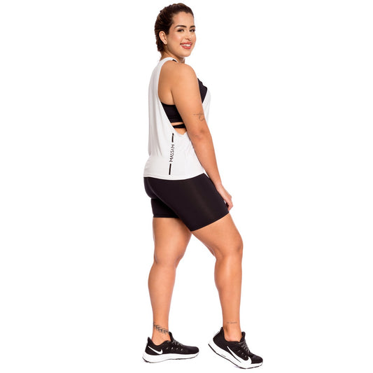 Regata Branca Cavada Massam Feminina