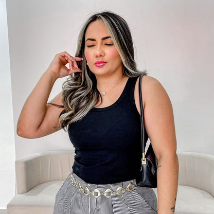 Cropped Regata Gringa Blusinha Blogueira Atemporal Boss