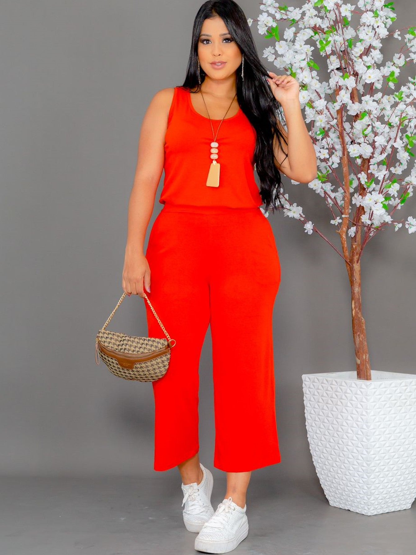 Viscose feminina Midi Pantalla Pantalona, Elegante, Regata Calca, Mulher, Max Sa