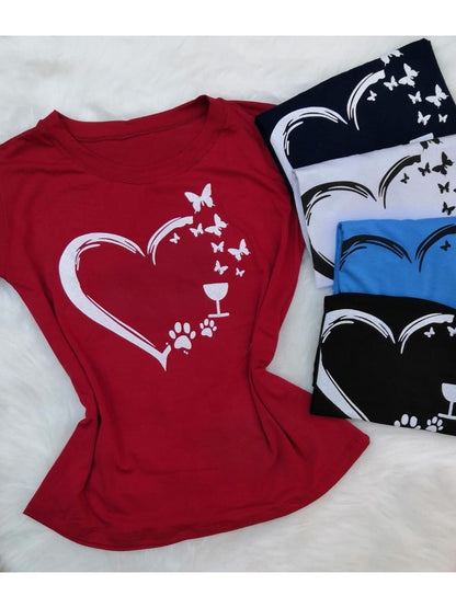 Kit 3 T-Shirt Blusa Feminino Bem Elastico Verao Moda Fabrica Atacado