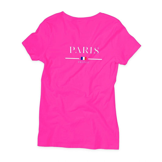 Camisa Feminina Baby Look Paris t-shirts estampada leve 100% algodão