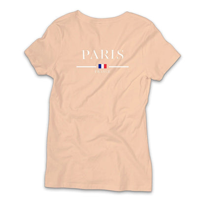 Camisa Feminina Baby Look Paris t-shirts estampada leve 100% algodão