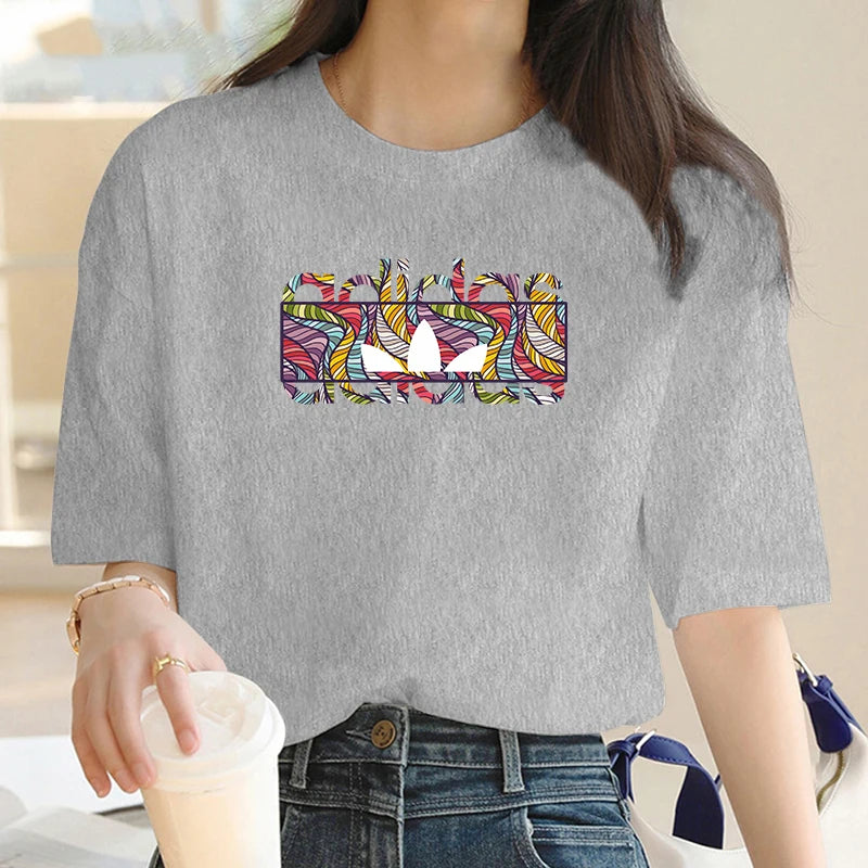 blusa feminina adidas manga curta