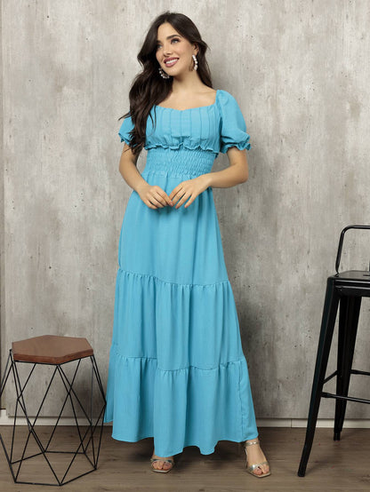 Vestidos femininos longo duna com manga  e látex Vestidos femininos/verão/moda