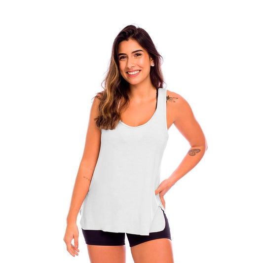 Regata Feminina Massam Fitness Liberty Branca