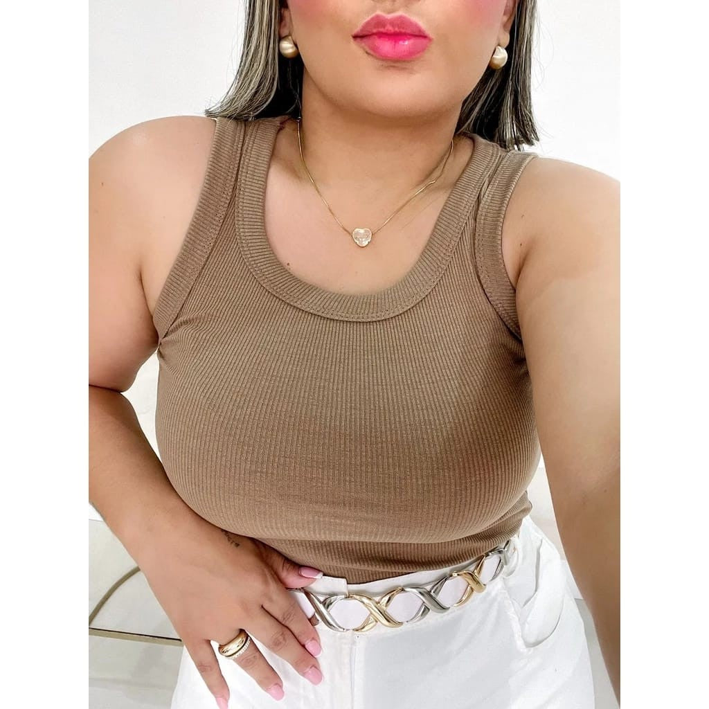 Cropped Regata Gringa Blusinha Blogueira Atemporal Boss