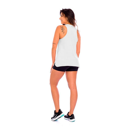 Regata Feminina Massam Fitness Liberty Branca