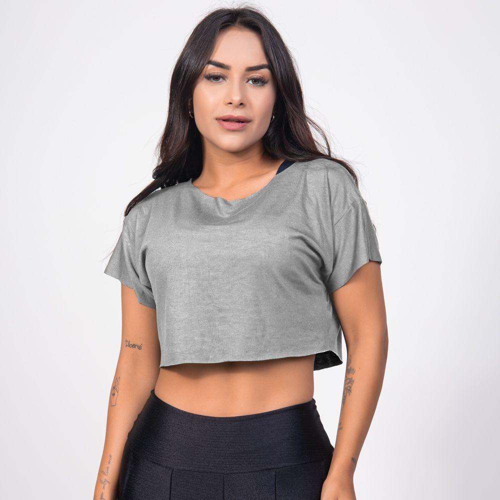Kit 4 Cropped Feminino Fitness Academia Verão