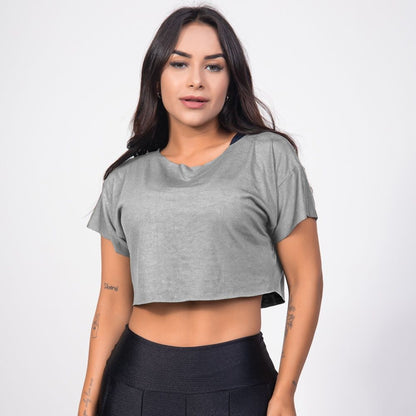 Cropped Feminino Fitness Academia Verão