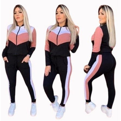 Conjunto feminino crepe blusa manga longa  calça inverno atacado e varejo