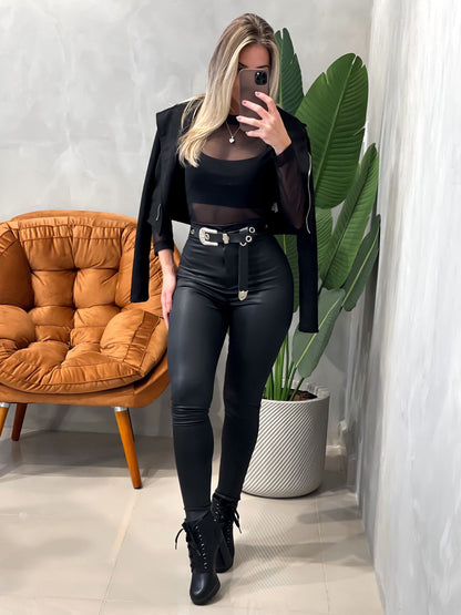 Calça Feminina Disco em Cirrê