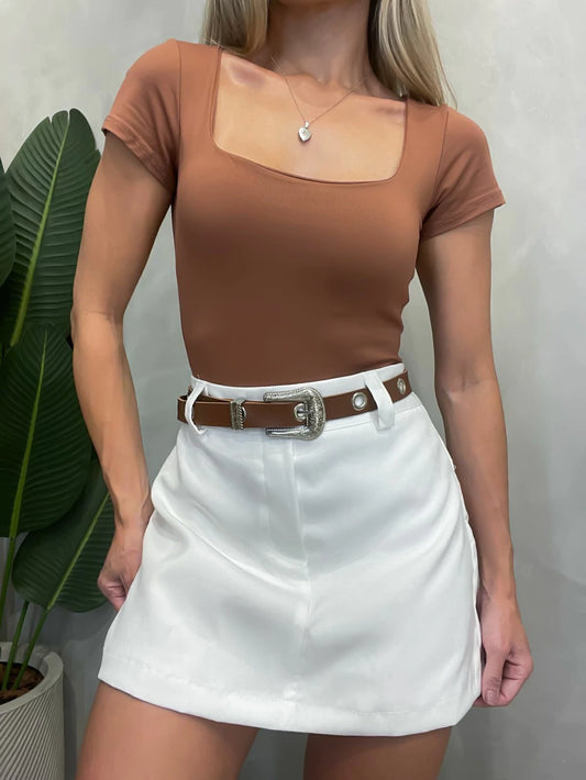 Short Saia Feminino Alfaiataria
