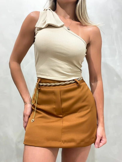 Short Saia Feminino Alfaiataria