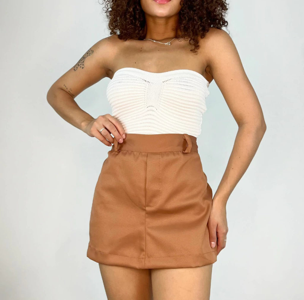 Short Saia Feminino Alfaiataria