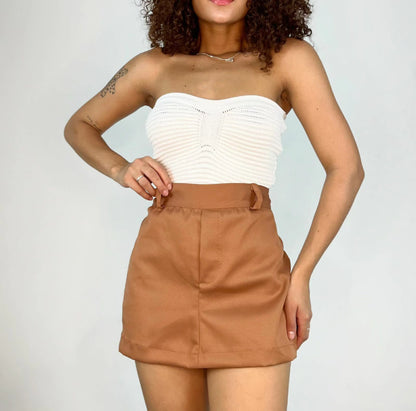 Short Saia Feminino Alfaiataria