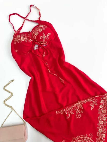 Vestido Feminino Midi Estampado Brigida