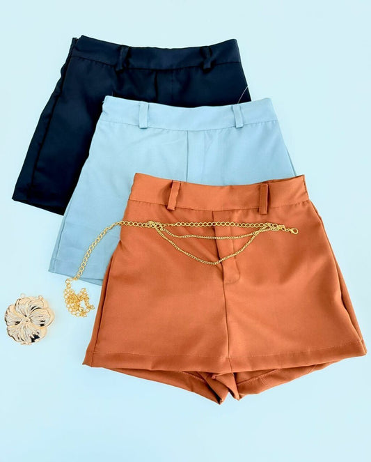 Short Saia Feminino Alfaiataria