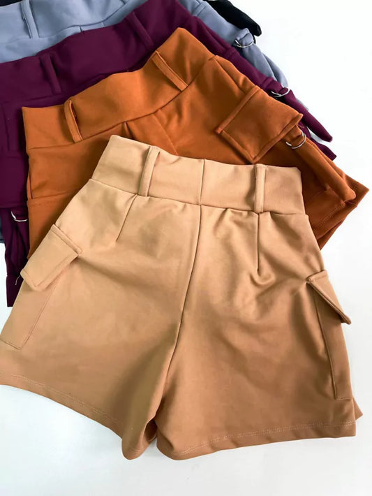 Shorts em Neoprene Cargo