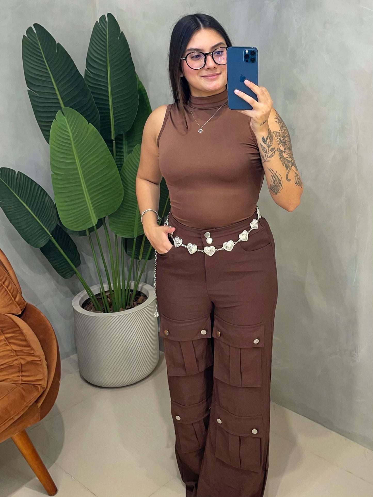 Body em Suplex Regata com Decote Costas e Gola