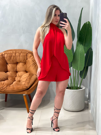 Macaquinho em Duna Assimétrico Frente Única com Amarração